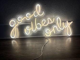 Good Vibes Only LED Neon Sign
