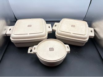 LittonWare Microwave cookware 6 pieces used 1980’s