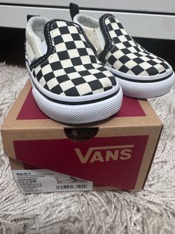 Vans Slip-On V Toddler Checkerboard Black/White
