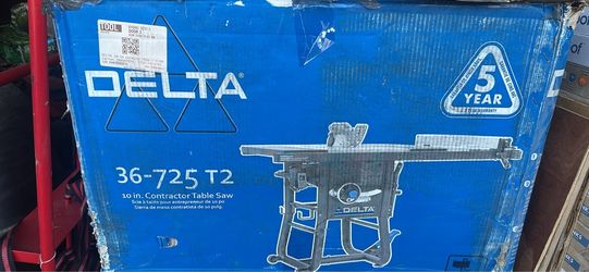 NEW DELTA 36-725 T2 10-inch Contractor Table Saw
