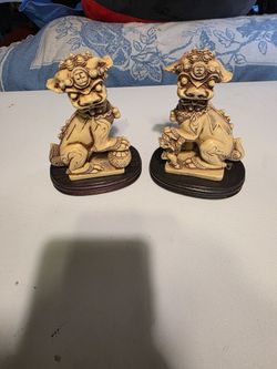 Pair of Foo Dog Gaurdian lion