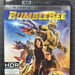 Bumblebee 4K UHD Blu-ray W/ Slipcover + Comic Book!