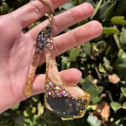 Glittery High Heel Keychain