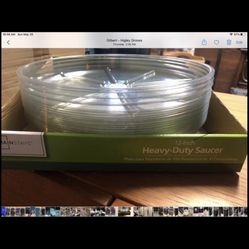 12” plant hard plastics Saucers set of 10