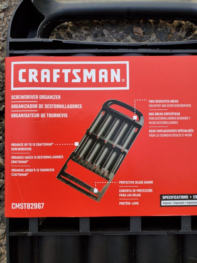 Craftsman screwdriver online organizer
