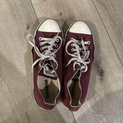 Maroon Converse Size W11 M9