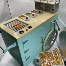 Our Generation Hot Dog Cart Stand & Accessories For 18" Doll