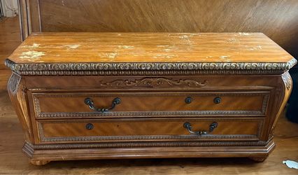 Wood Storage Trunk
