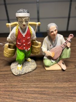 Asian inspired figurines