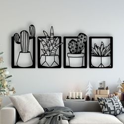 Wooden Wall Art Succulents 
