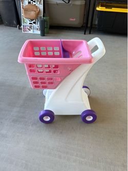 Kids Pink Little Tikes Shopping Cart