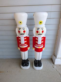 Large Plastic Nutcracker Blow Mold Decoration