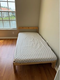 IKEA twin size bed with mattress