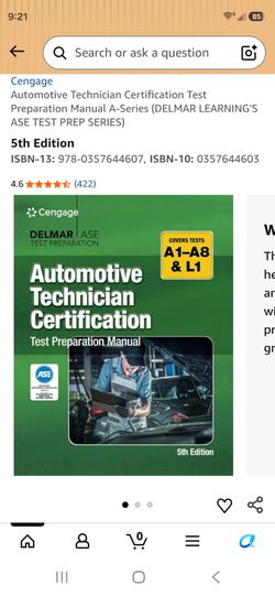 Delmar ASE Test Prep A1-A8&L1 Study Manual