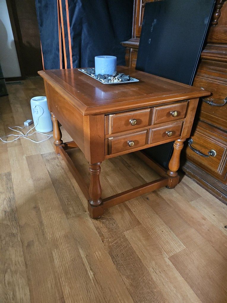 Wooden End Table