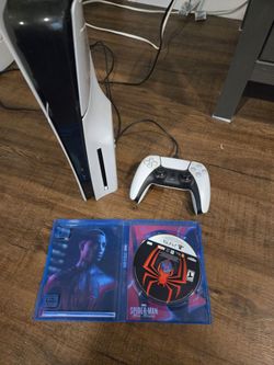 PS5 Slim Disc Edition plus controller plus Spider-Man Miles Morales
