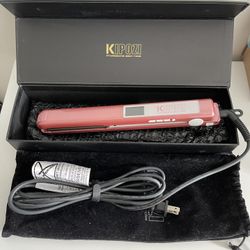 Titanium Flat Iron Pink KIPOZI