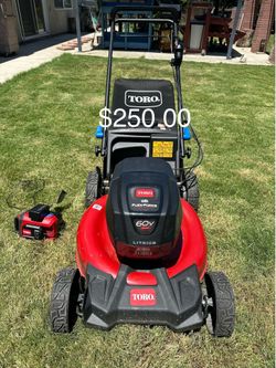 Toro lawnmower $250.00