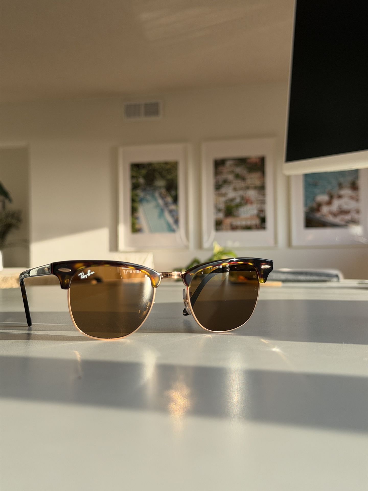 Ray ban club master sunglasses like new