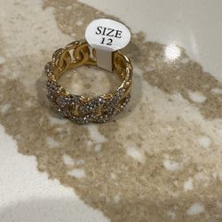 Gold Plated Link Ring 