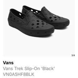 Vans Vans Trek Slip-On 'Black' VN0A5HF8BLK Mens size 12