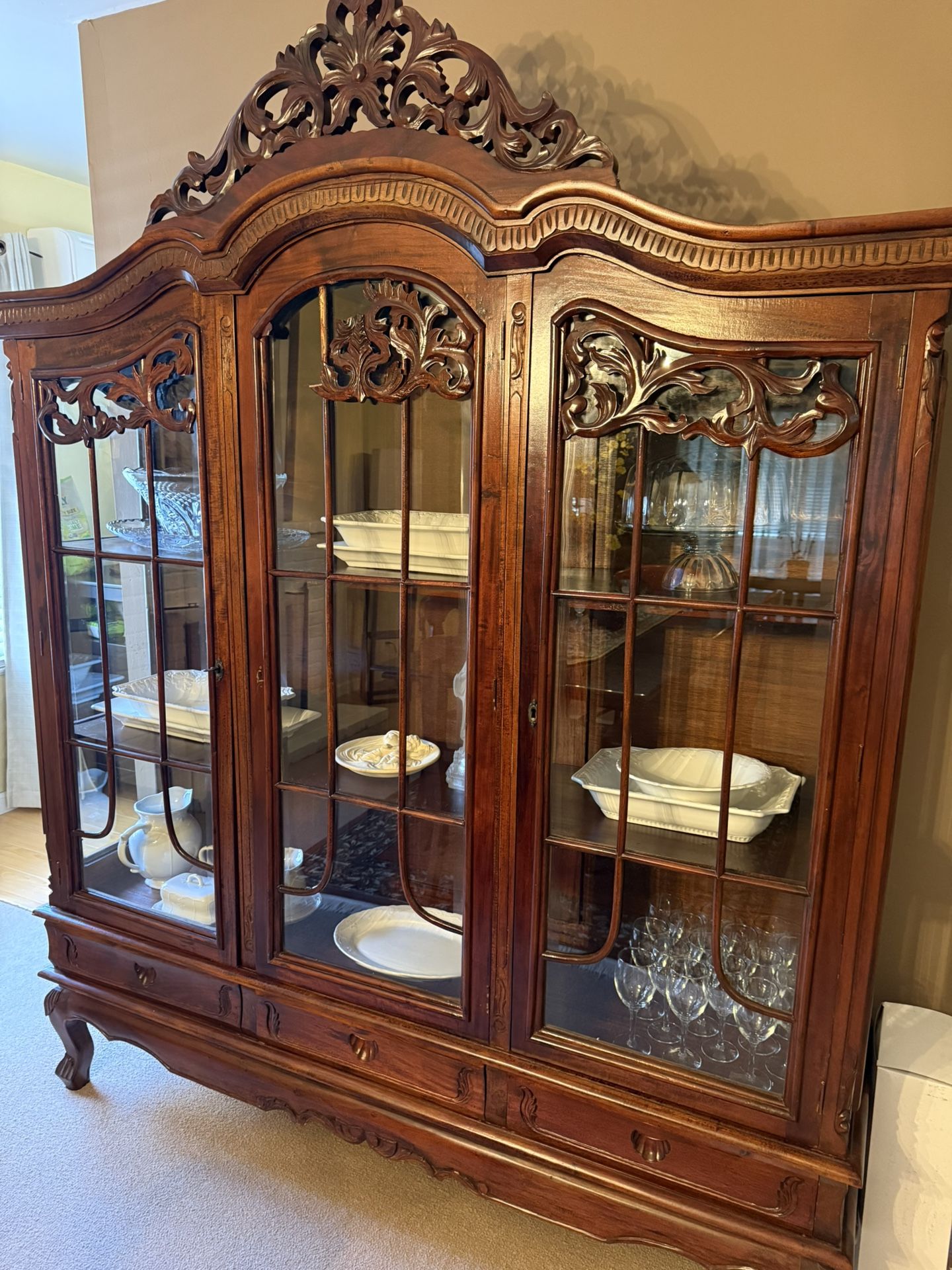 Wooden China Cabinet