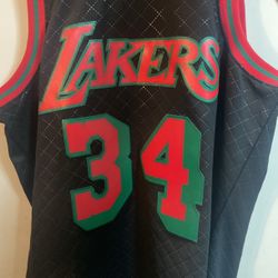 Mitchell & Ness Neapolitan Shaquille O'Neal Los Angeles Lakers 1996-97 Swingman Jersey