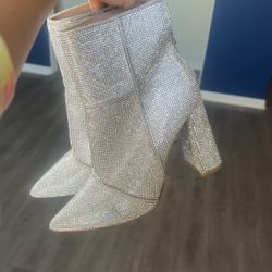 Steve Madden Sparkly Rhinestone Heels