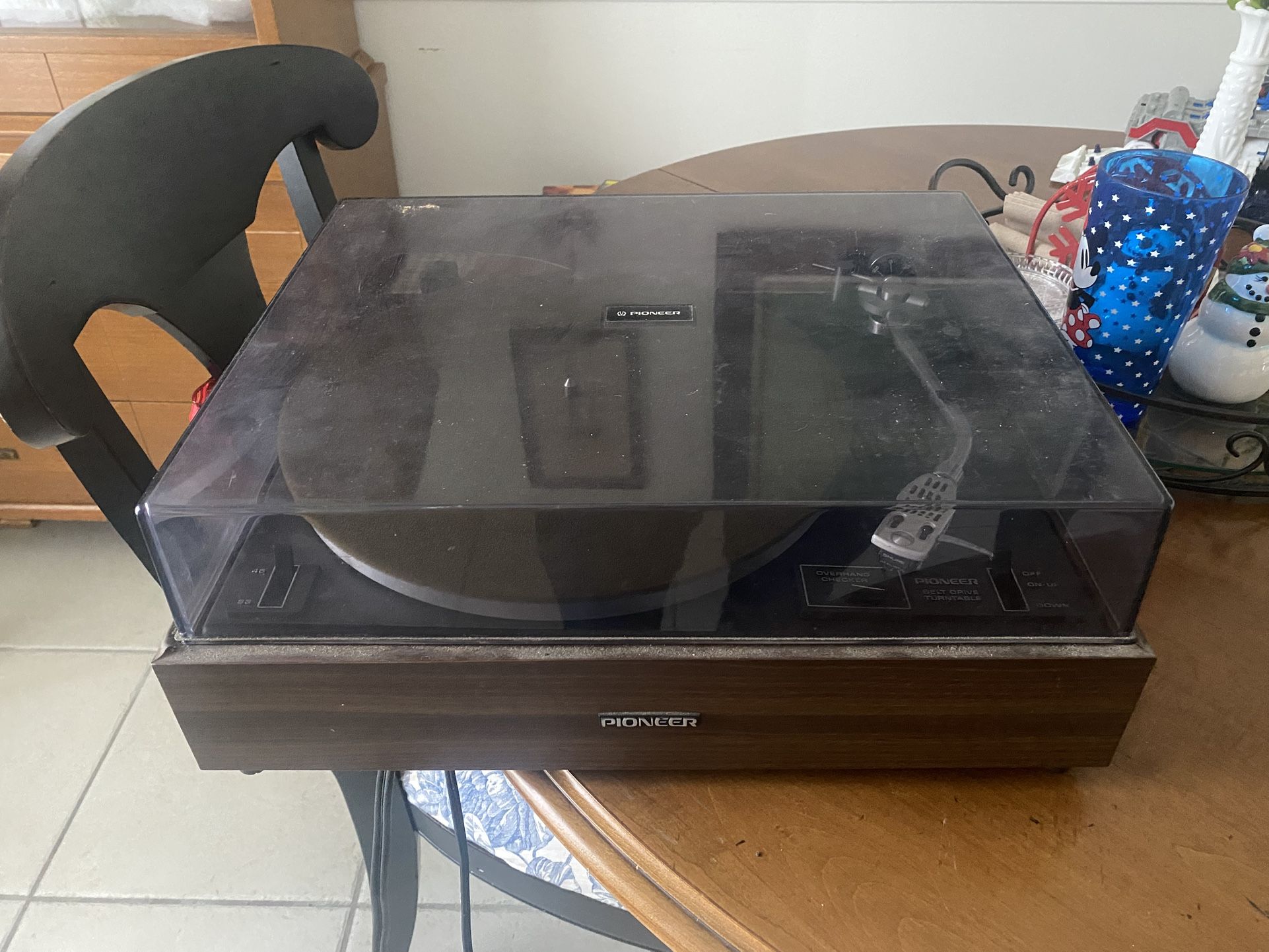 Pioneer PL-12D II Record Player - UNTESTED