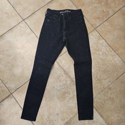 Women's Mid-Rise Skinny Jeans - Universal Thread Dark Blue Size 0/25s Mid Rise.