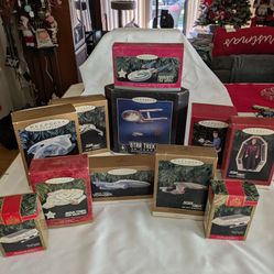 Set Of 11 Star Trek Hallmark Ornaments 
