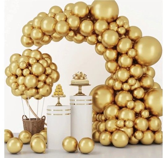Globos Gold Color $5 /80pcs