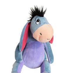 Eeyore Disney Toy Stuffed Animal, new with tags, 14” length, purple/pink  