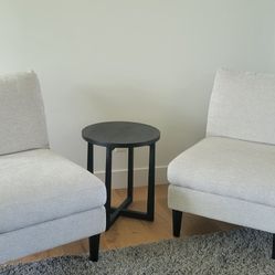 Two Chairs And Coffee Table 