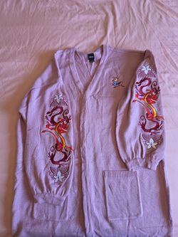 Disney Mulan Mushu knitted cardigan