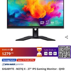 Gigabyte M27q Gaming Monitor 