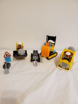 Lego Duplo Construction Truck & Tracked Excavator (10931) AND retired Bulldozer (10930)