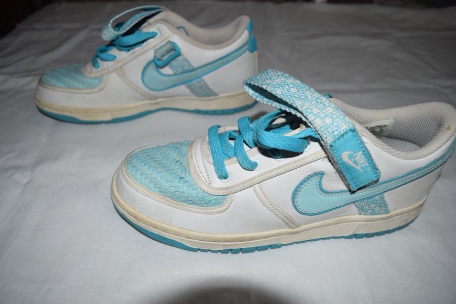 Nike Vandal Low White Blue Chlorine Youth Size 6 Shoes