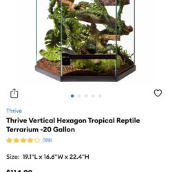 Thrive Vertical Hexagon Tropical Reptile 