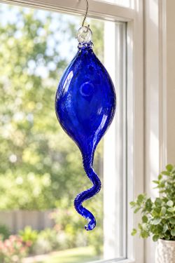 Hand blown glass ornament