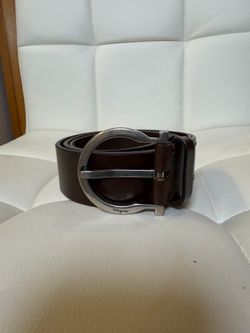 Authentic Ferragamo  brown leather belt size 30