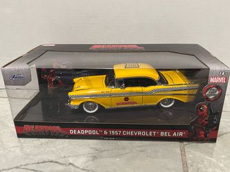 Deadpool 1:24 scale ‘57 Abel air Diecast car.  1:24 scale