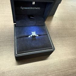 GIA Certified Diamond Engagement Ring – 0.73ct Princess Cut (VS2 / G)
