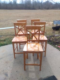 Five Bar Stools 24 Inch At Seat