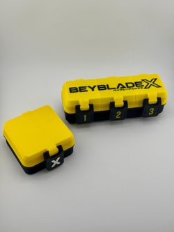 Beyblade X Storage Tournament3 doors Case + Bits Case Combo 3D printed
