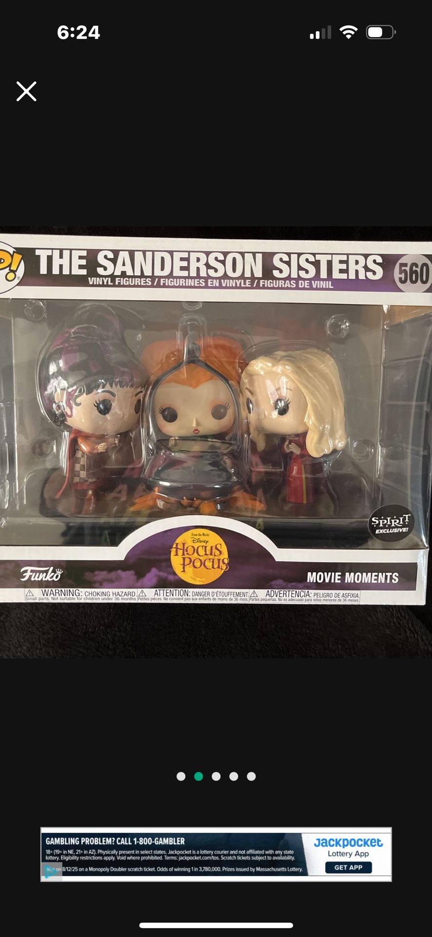 Disney HOCUS POCUS Exclusive POP ! (Price Is Firm)