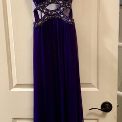Rich purple holiday/prom dress