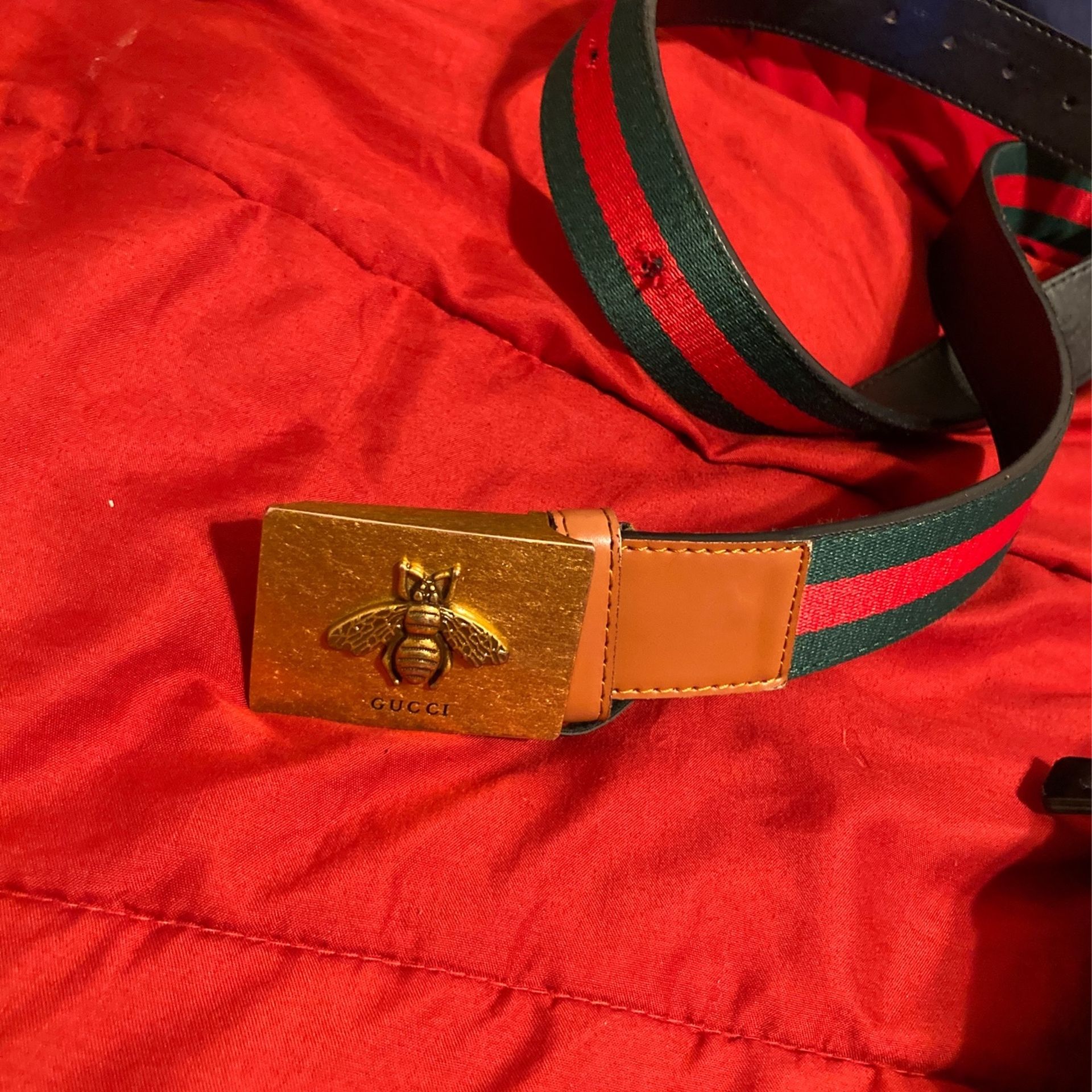 Gucci Belt And Versace Tote Bag