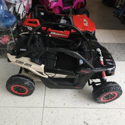 1 24v  $550 blue red yellow black pink /
 2 24v 48v battery $600 green pink black red blue
Can-am maverick remote control leather seats shocks soft ti