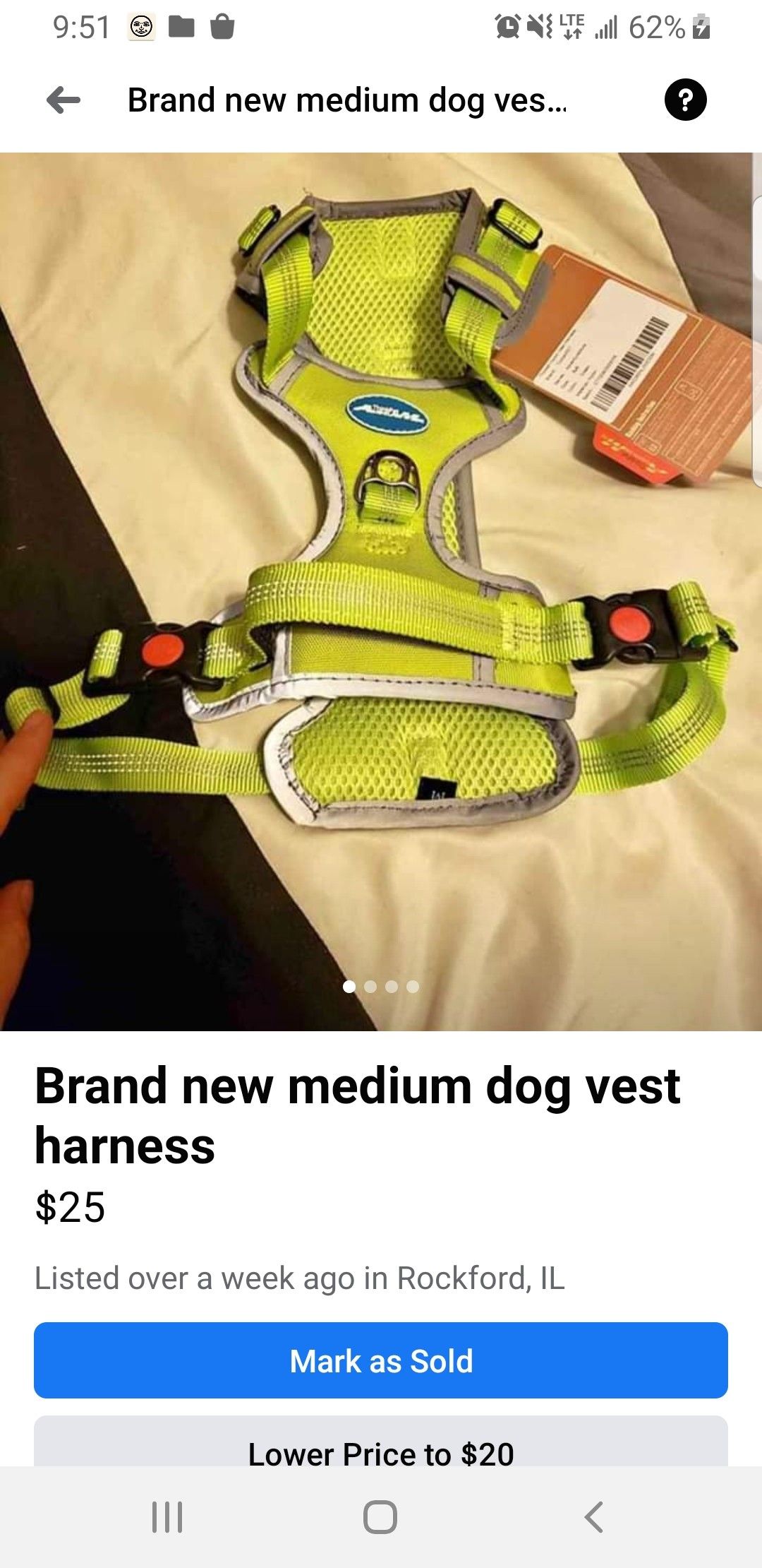 Medium dog harness